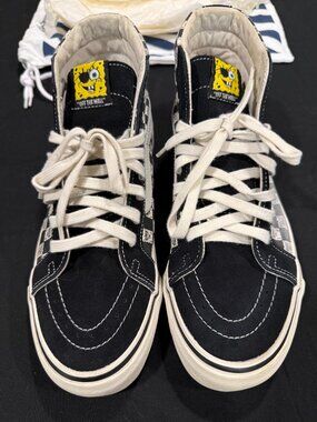 Vans Vault x SpongeBob OG Sk8-Hi LX Checkerboard 10.5/12 2018 V003T0Q7Y Rare